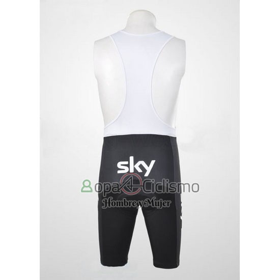 Sky Ropa Ciclismo Culotte Corto 2011 Mangas Cortas Negro y Azul